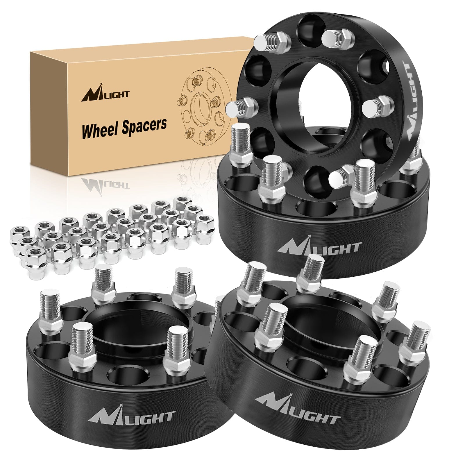 2inch (50mm) Wheel Spacers 4Pcs For 2004-2014 Ford F150 2003-2014 Expedition 2005-2014 Lincoln Mark LT 2003 2004 2005 2006 2007 2008 2009 2010 2011 2012 2013 2014 Lincoln Navigator | 6x135.2 | 87.1 Hub Bore | 14x2 Studs