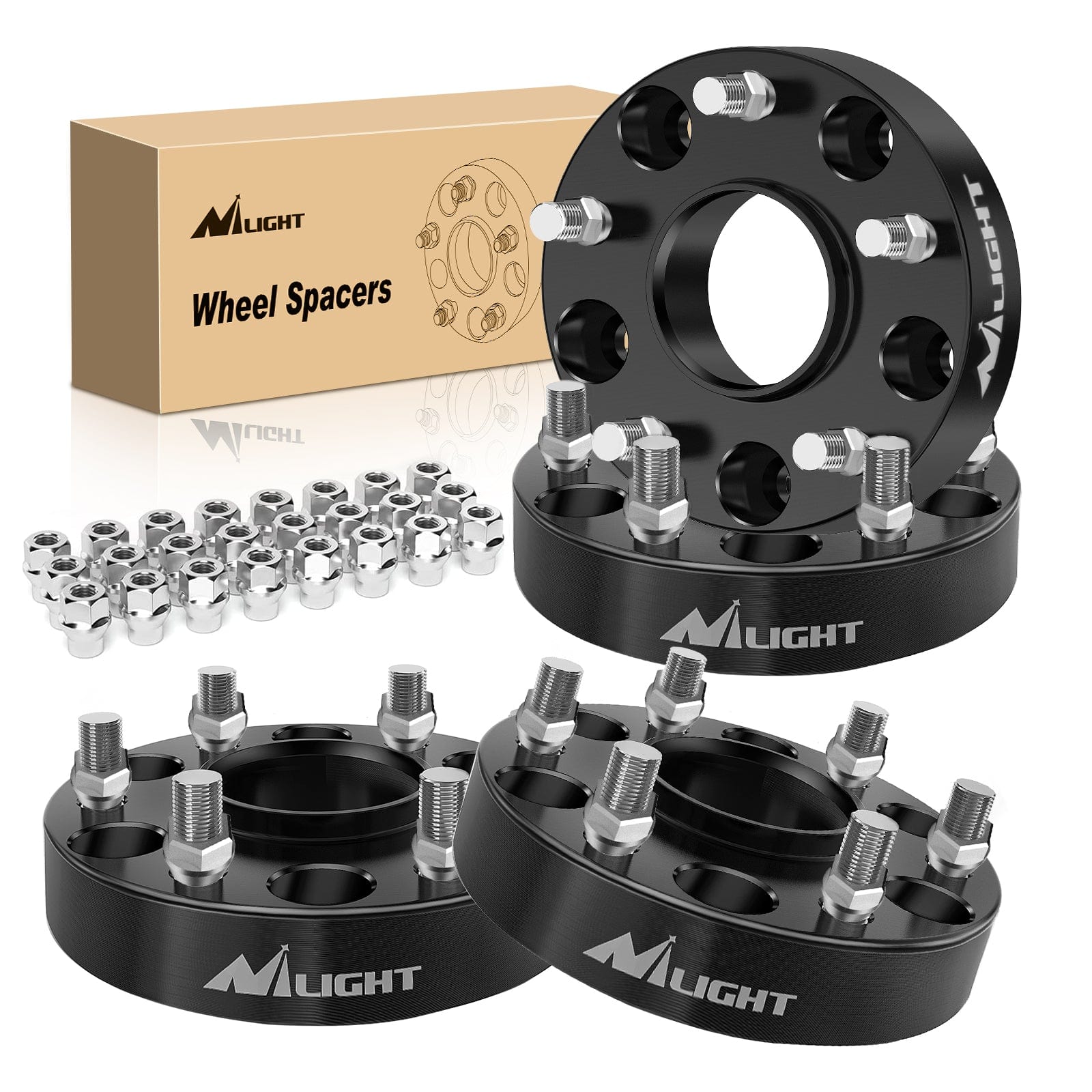 1.5inch (38mm) Wheel Spacers 4Pcs For 2019 2020 2021 2022 2023 2024 Dodge Ram | 6x139.7 | 77.8 Hub Bore | 14x1.5 Studs