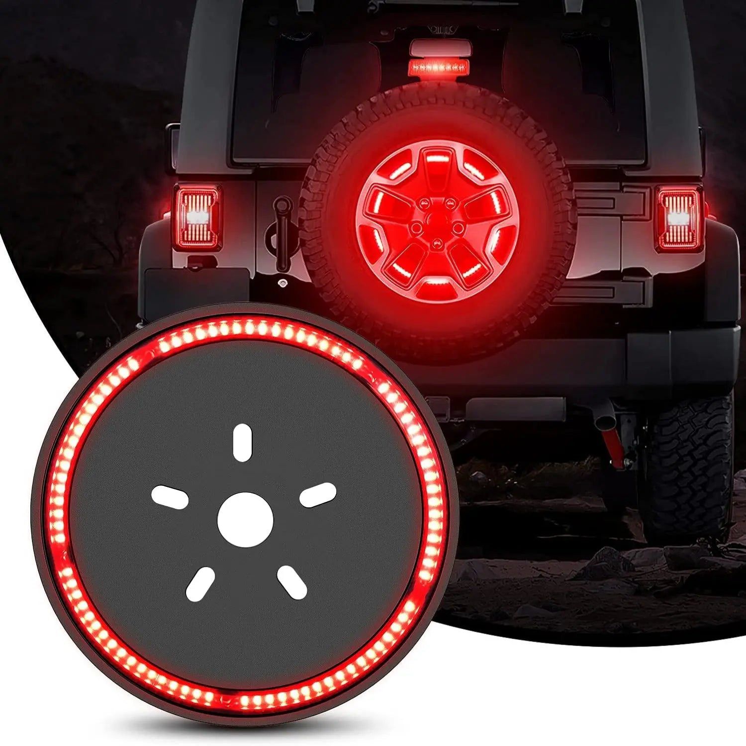 Spare Tire Brake Light For 2007 2008 2009 2010 2011 2012 2013 2014 2015 2016 2017 2018 Jeep Wrangler JK JKU YJ TJ