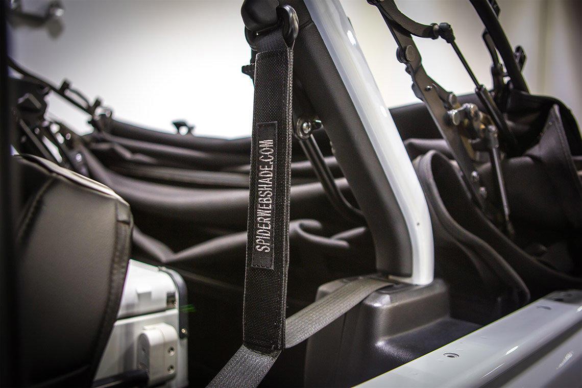 SpiderWebShade Seatbelt Silencers for 18-26 Jeep Wrangler JL Unlimited