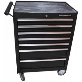Magnum 26.8" 7-Drawer Rolling Cabinet - Black