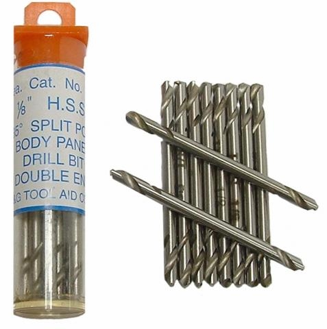 1/8" Stubby Body Panel Drill Bit with Double Ends