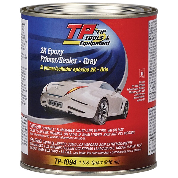 TP Tools 2K Direct-to-Metal (DTM) Epoxy Primer/Sealer - Gray, Qt