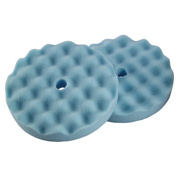 TP Tools 8" Waffle-Style Blue Foam Finishing Pad, 2 Pk