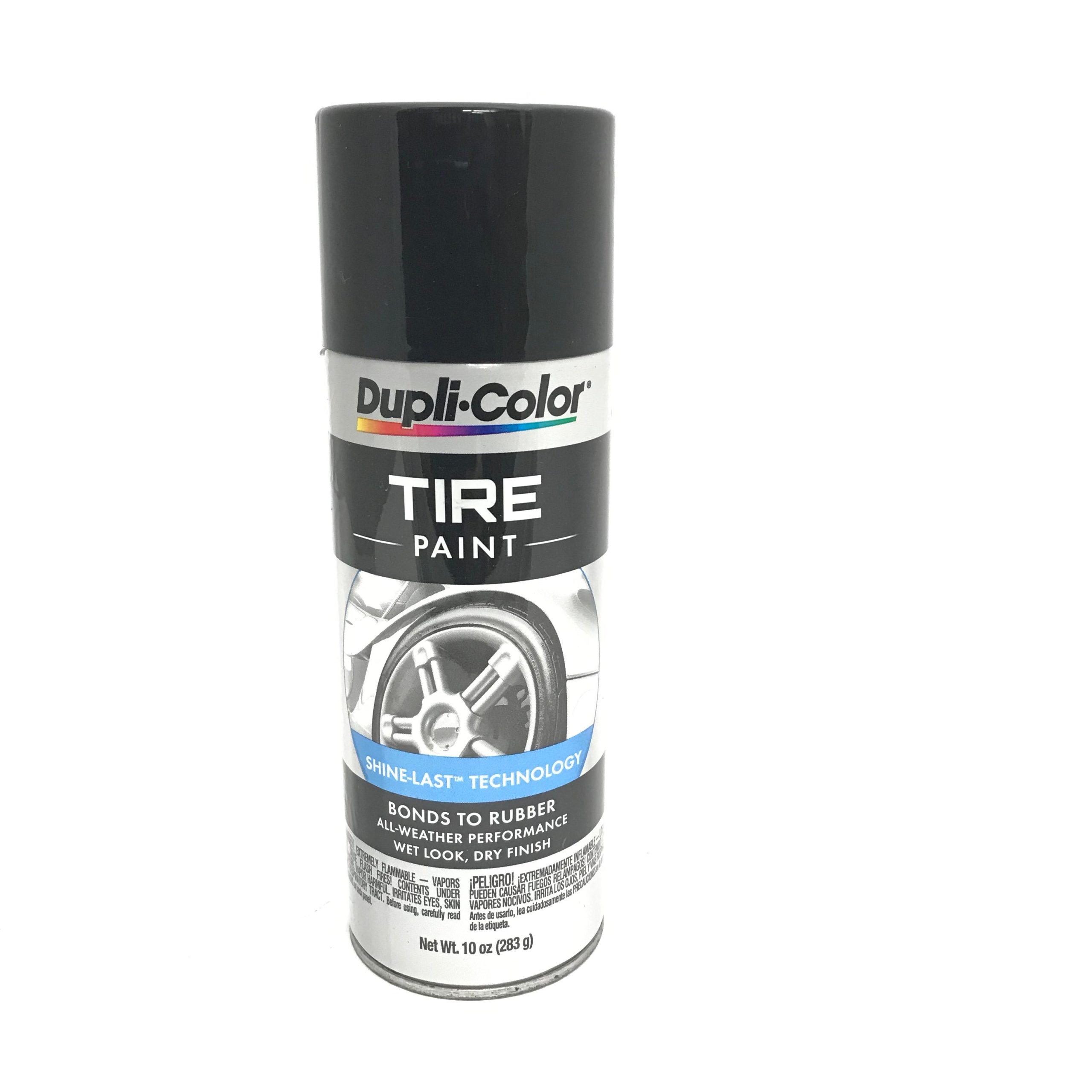 Duplicolor TP101 BLACK All Weather Long-lasting Tire Paint - 11 oz Aerosol