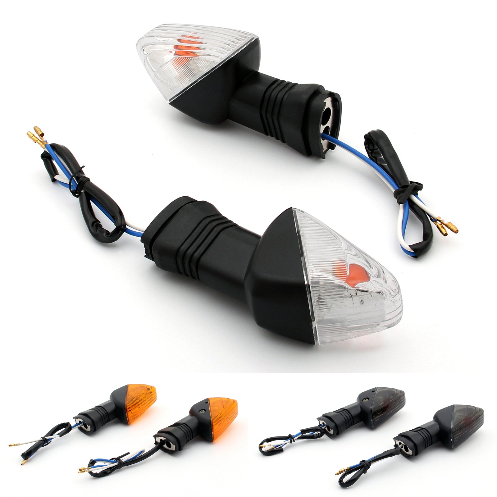 Rear Turn Signals For Kawasaki ZX-6R (09-2011) Z 1000 (07-2009) Z 750 (07-2011) Generic