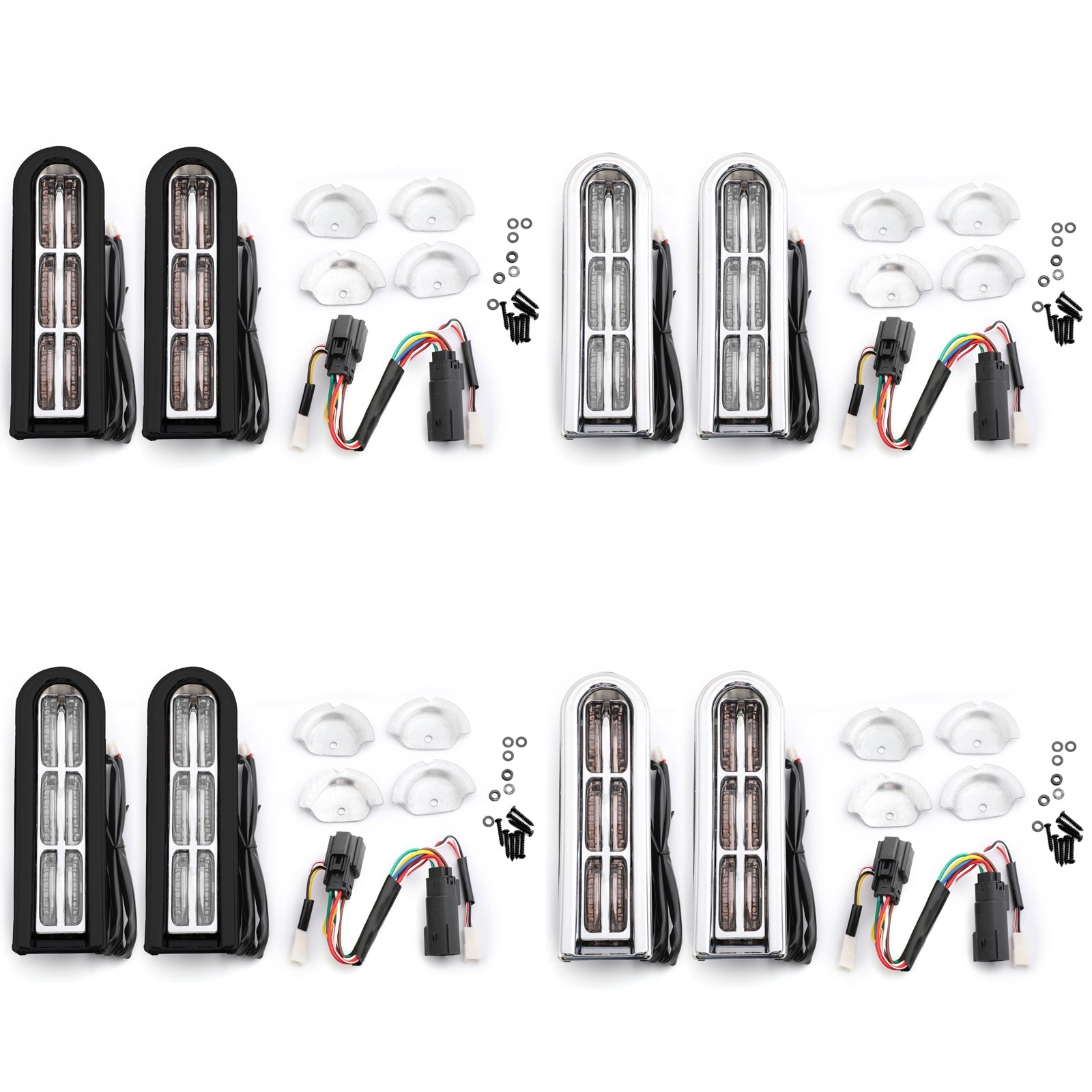 LED Inserts Saddlebag Filler Support Lights For Harley Touring Electra Glide Generic