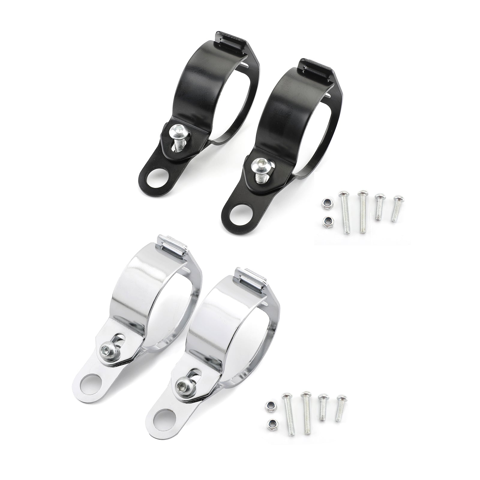 2pcs Front Turn Signal Light Bracket Holder Fork Bar Mount Clamp Holder 41-51mm Generic