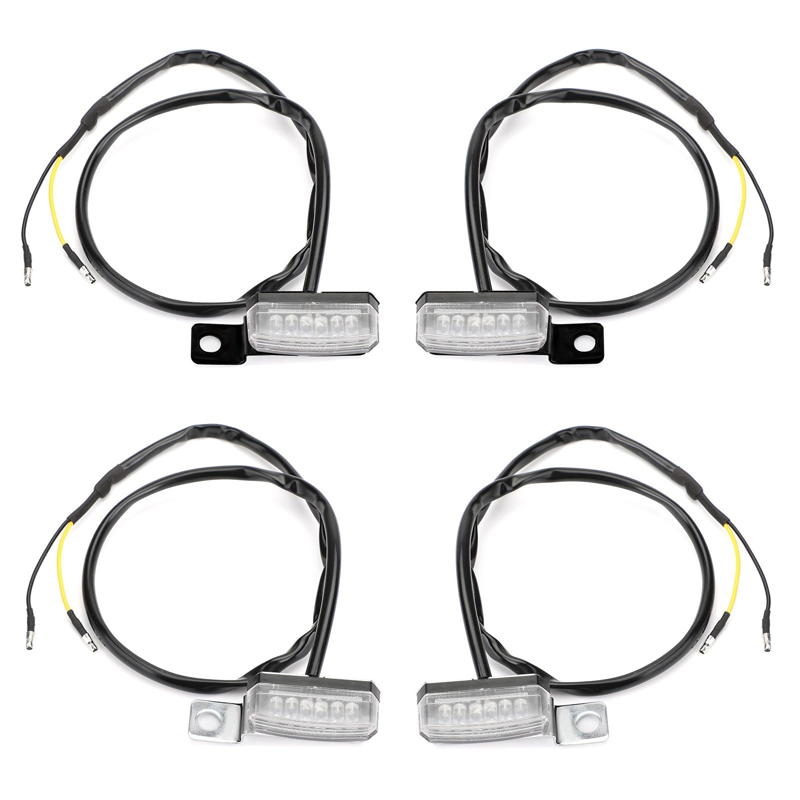 1 Pair Universal Motorcycle LED Front Turn Signal Lamp Indicator Light Generic