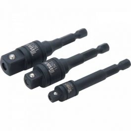 Titan 3pc 1/4" Hex to Square Drive Socket Adapter Set