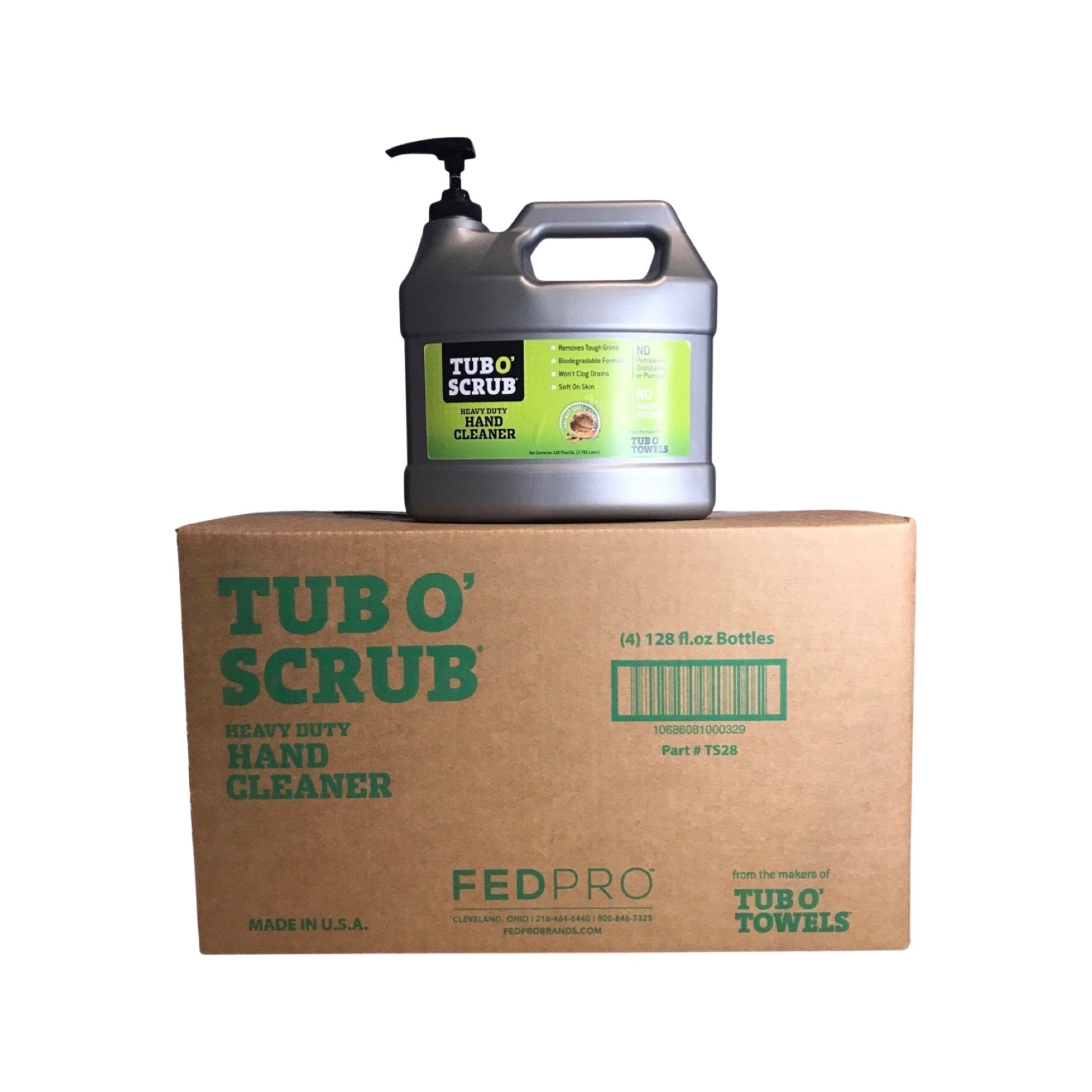 Tub O Scrub TS28 (4)Heavy Duty Hand Cleaner With Aloe & Lanolin-Hand Soap -128oz