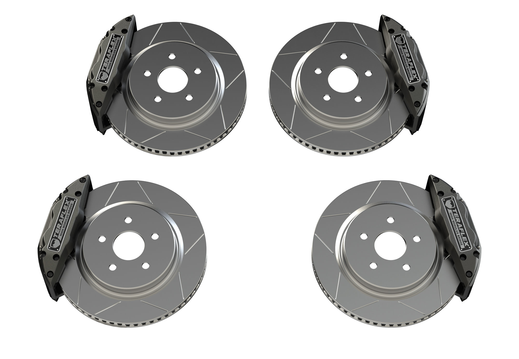 Teraflex  Front & Rear Delta Brake Kit for 07-26 Jeep Wrangler JL & JK