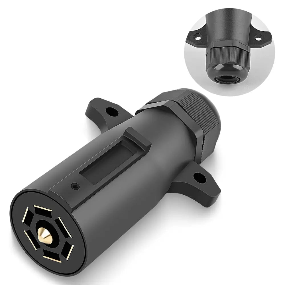 Traditional 7 Way Round Trailer Wiring Replacement Plug