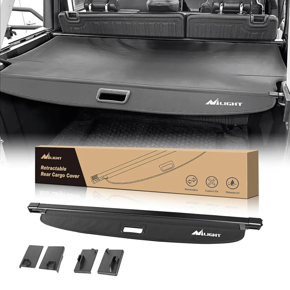 2021 2022 2023 2024 Ford Bronco 4-Door Retractable Trunk Cargo Cover