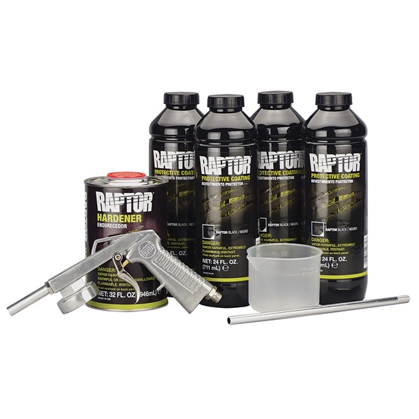 U-Pol Raptor Spray-On Truck Bed Liner Kit - Black