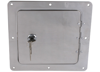 Universal Locking Fuel Filler Neck Door - Gas Fill Lid - Square