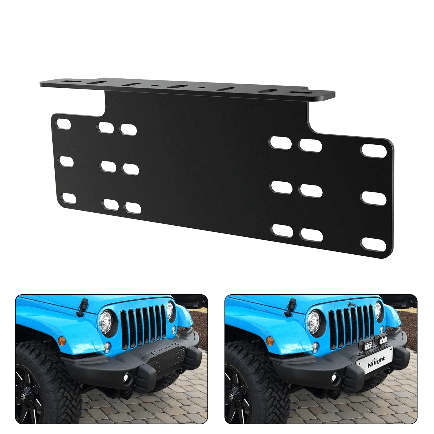 Universal License Front Plate Mount Bracket