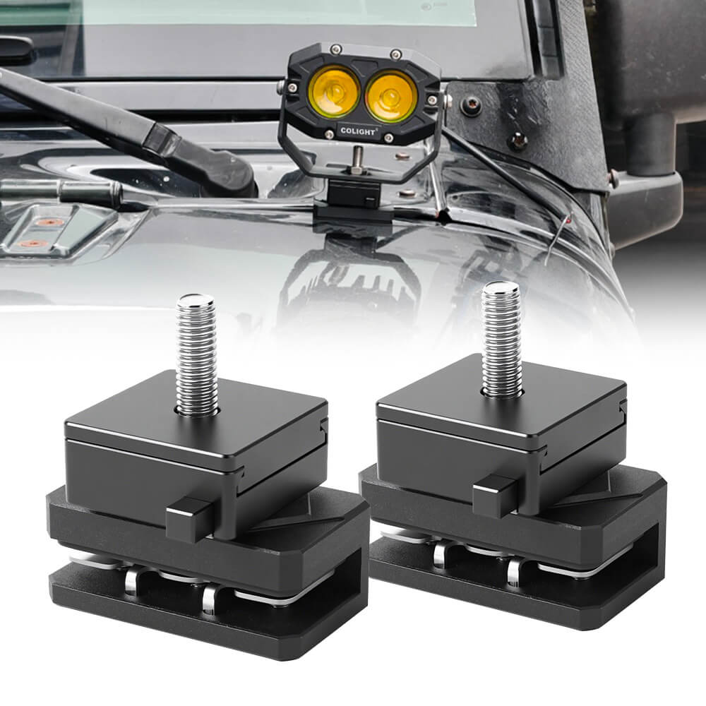 Quick Release Universal Hood Ditch Light Mounting Brackets(Set/2pcs)