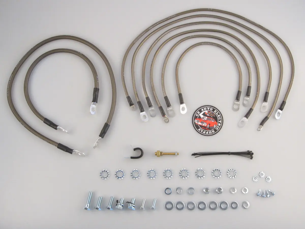 Vehicle Grounding Kit for Import Vehicles with Top Post Batteries