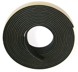 1967 - 1992 Camaro Roof Rail Channel to Body Black Foam Tape Weatherstripping, 15' Roll