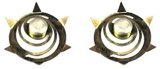 1961 - 1972 GM Radio Static Collector Star Washers for Front Wheel Hub Grease Caps, Pair