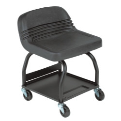 Large Padded Mechanic's Seat - Black