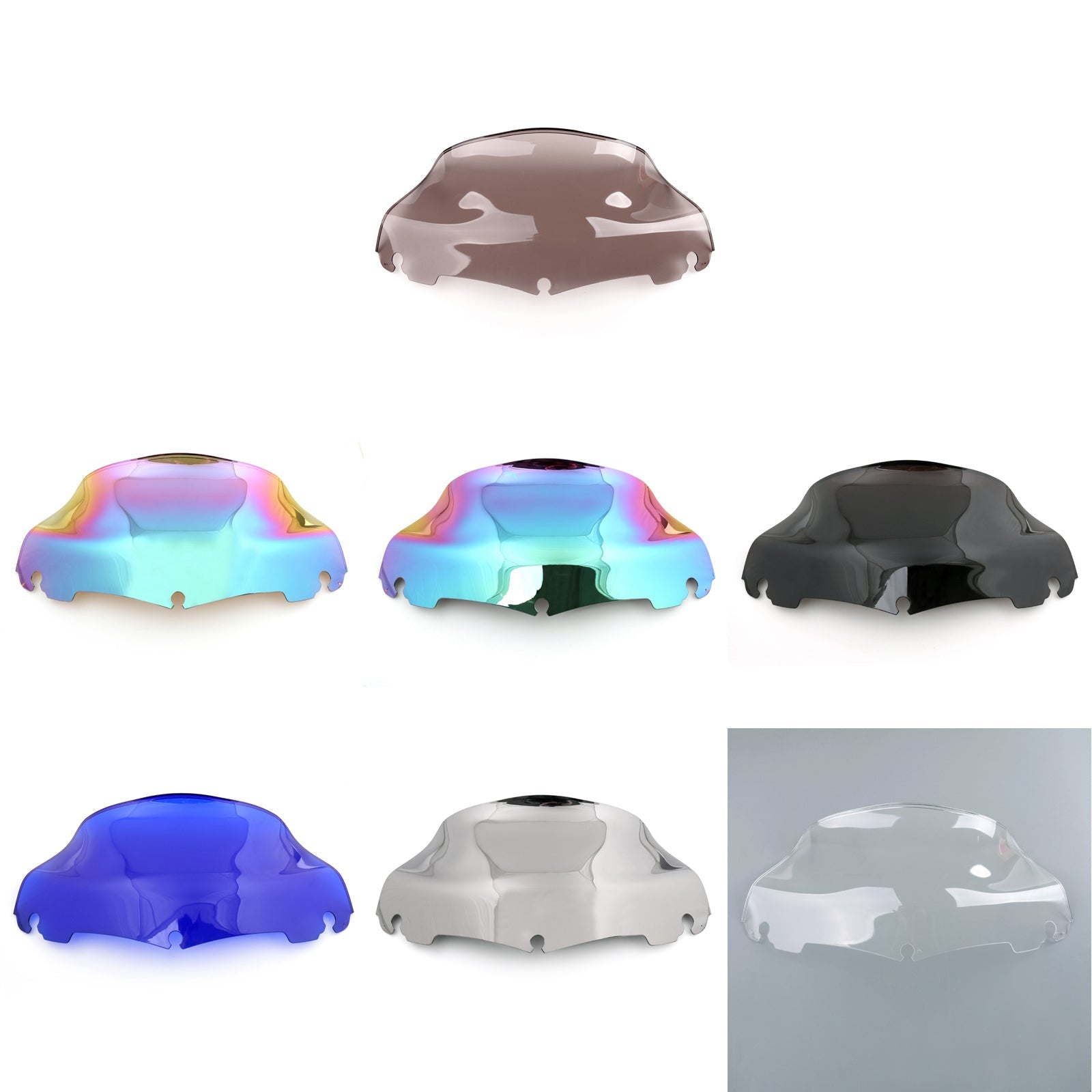 ABS 9 Windshield For Touring Electra Street Tri Glide FLHT FLHTC 2014-2017 Generic