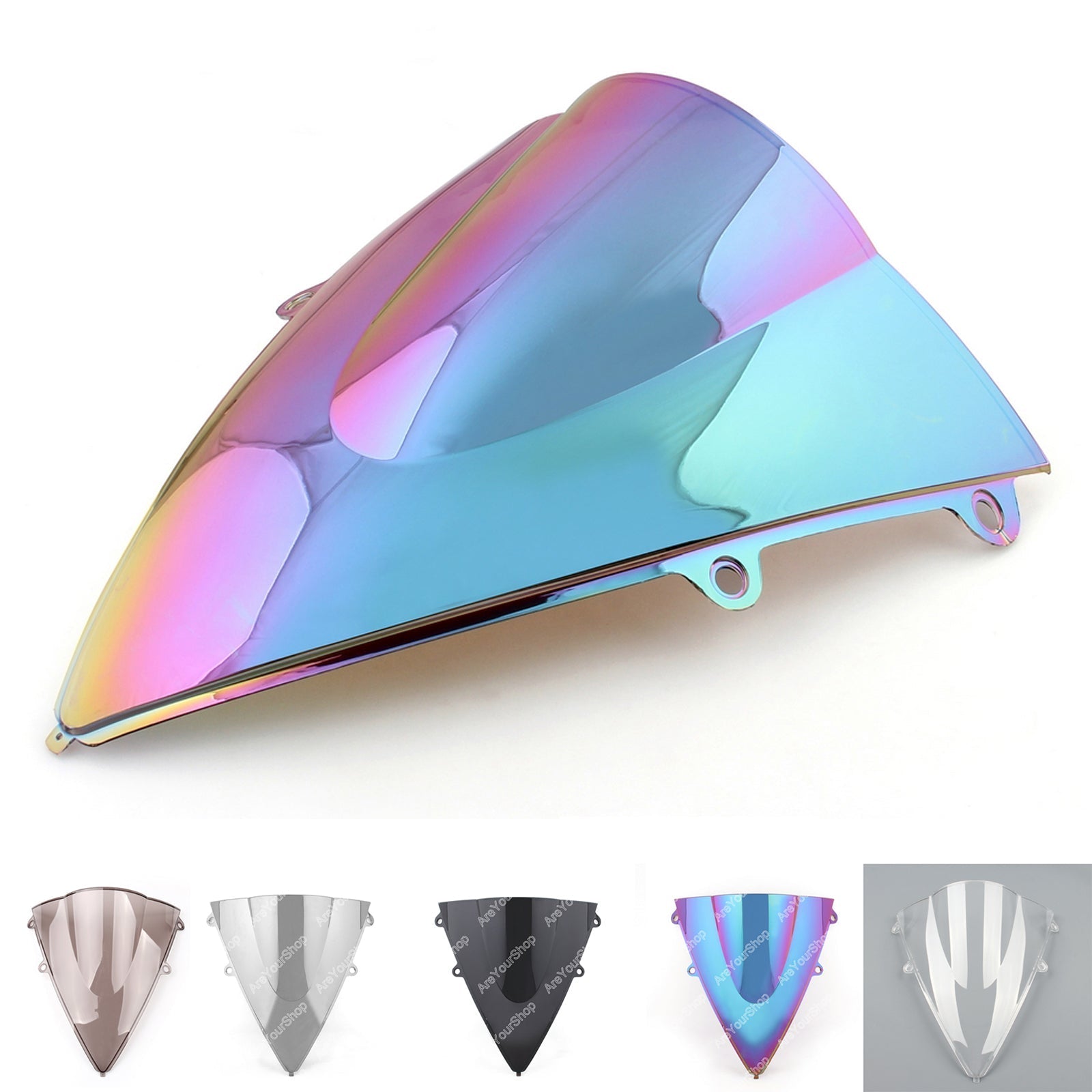 Windshield WindScreen Double Bubble For Honda CBR1000RR 2012-2015, 6 Color Generic