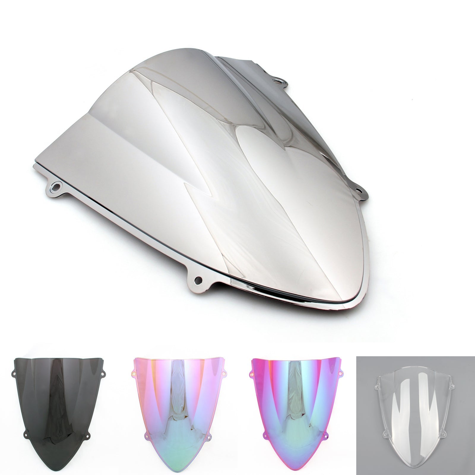 Windshield WindScreen Double Bubble For Kawasaki Ninja 250 250R EX250 08-12, 6 Color Generic