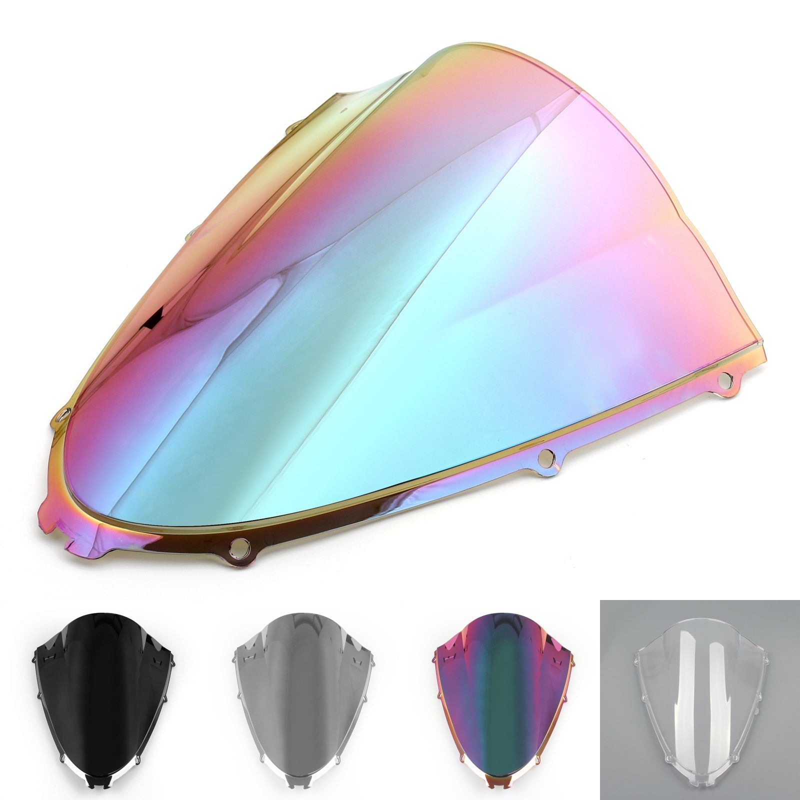 Windshield WindScreen Double Bubble For Kawasaki ZX14R ZZR1400 (2006-2015) 6 Color Generic