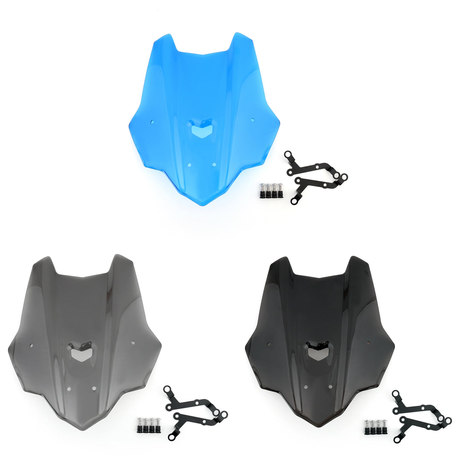 Windshield Windscreen + Bracket Double Bubble For Yamaha MT-10 (2016) 3 Color Generic