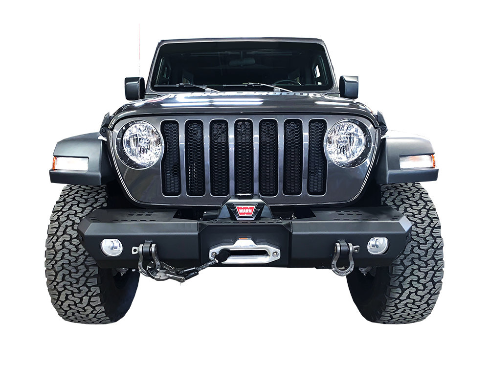Warrior Products 6528 MOD Series FrontMid Width Bumper for 18-26 Jeep Wrangler JL & Gladiator JT