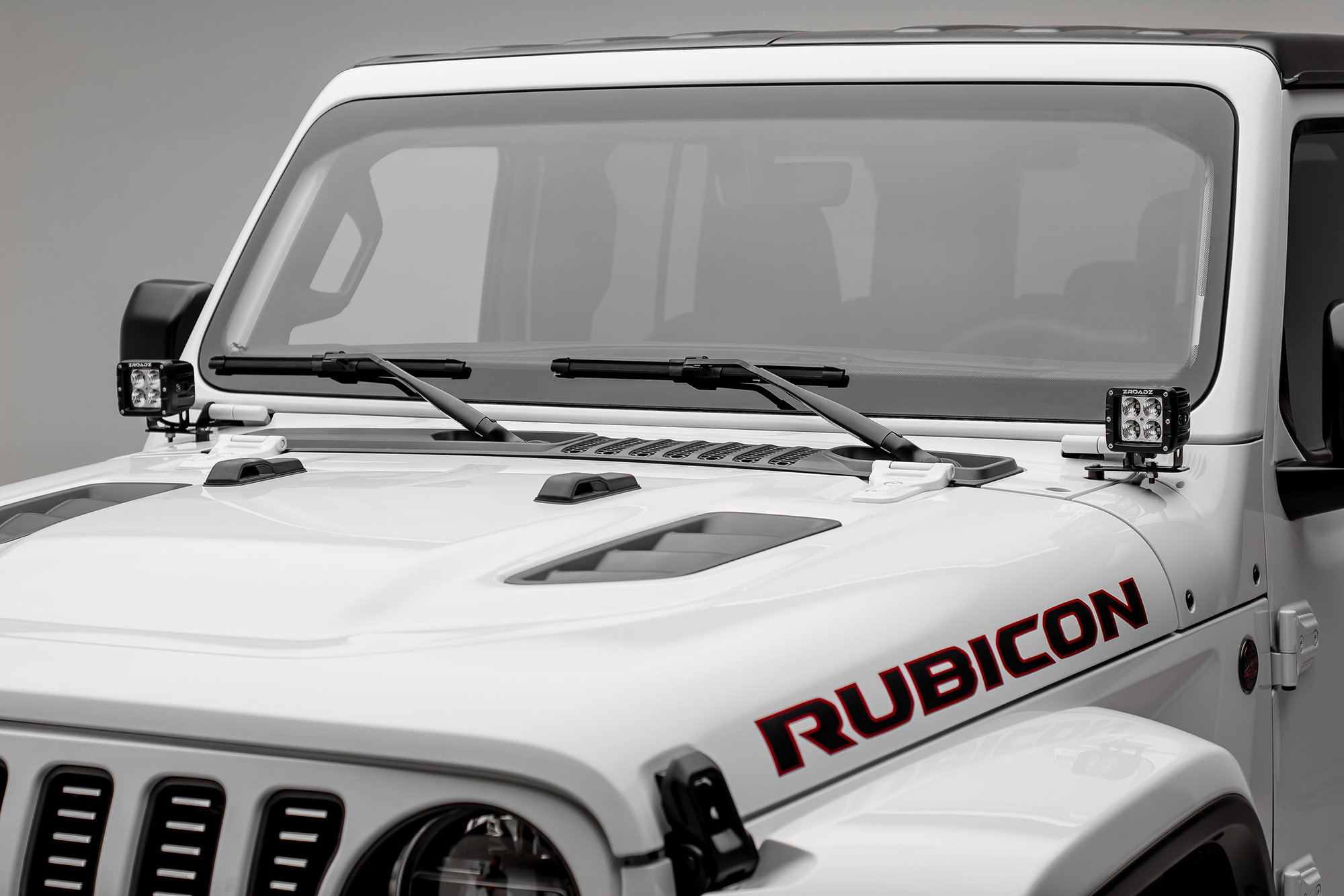 ZROADZ Z364941-KIT2 A Pillar Lower LED Light Mounts with (2) 3" Pod LED Lightsfor 18-26 Jeep Wrangler JL & Gladiator JT
