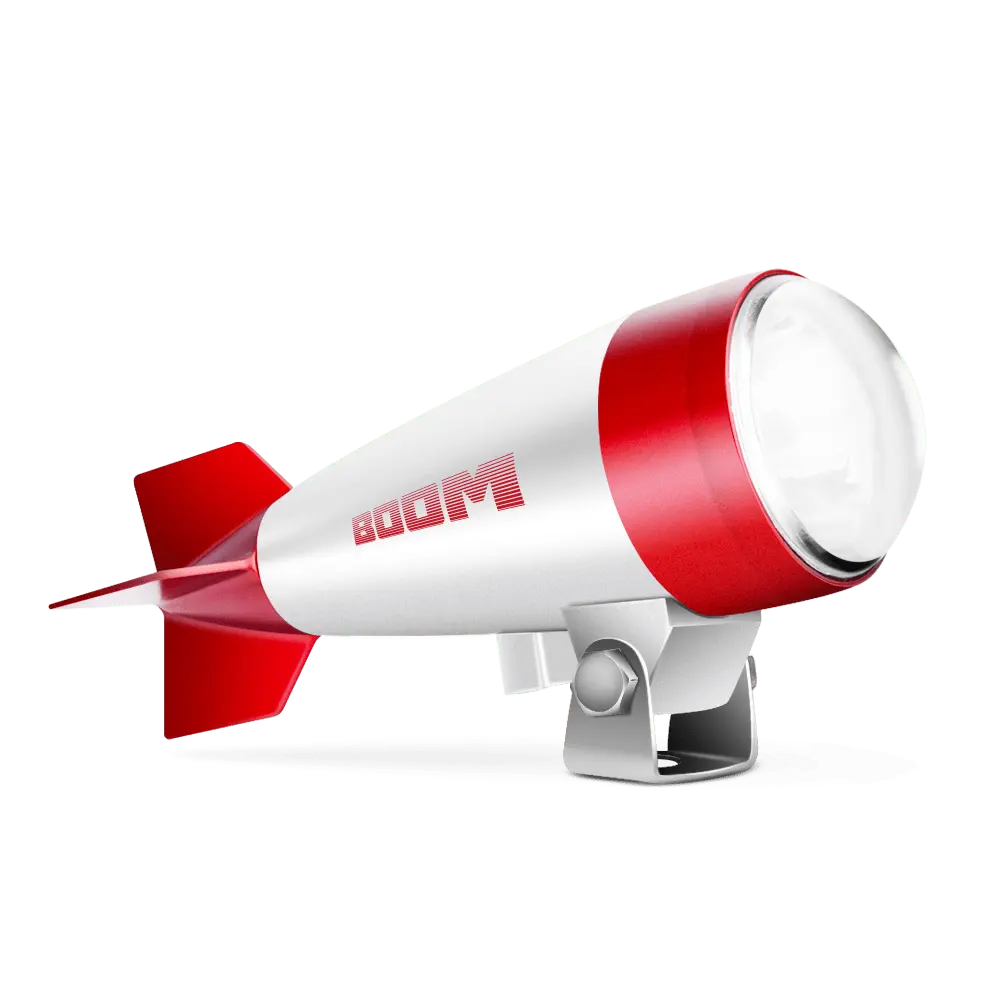 Led Light Bar Rocket-Shaped 30W Flood Led Work Lights (Red)