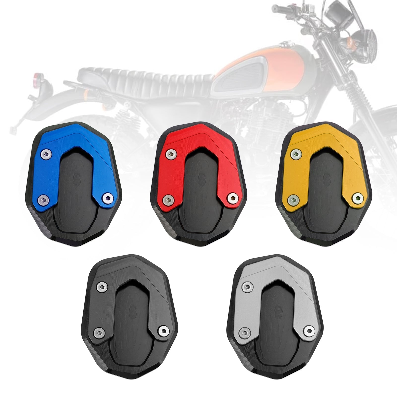 Kickstand Enlarge Plate Pad fit for Ducati Scrambler 800 2015-2019