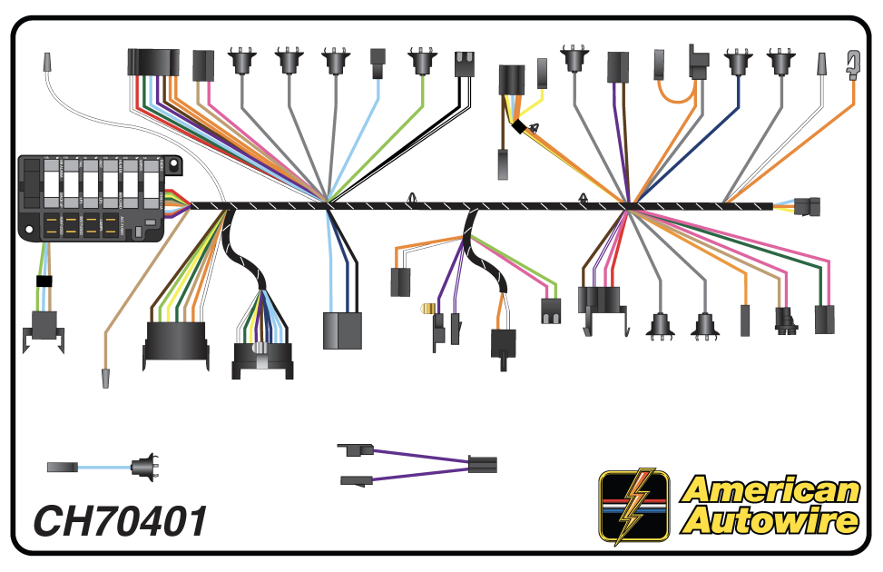 American Autowire 1967 Chevrolet Dash Harness CH70401