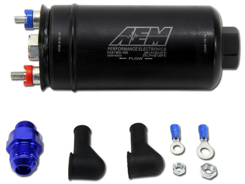 AEM Electronics 50-1005 380LPH Hi Flow 044 Style Fuel Pump 10AN Inlet/6AN Out