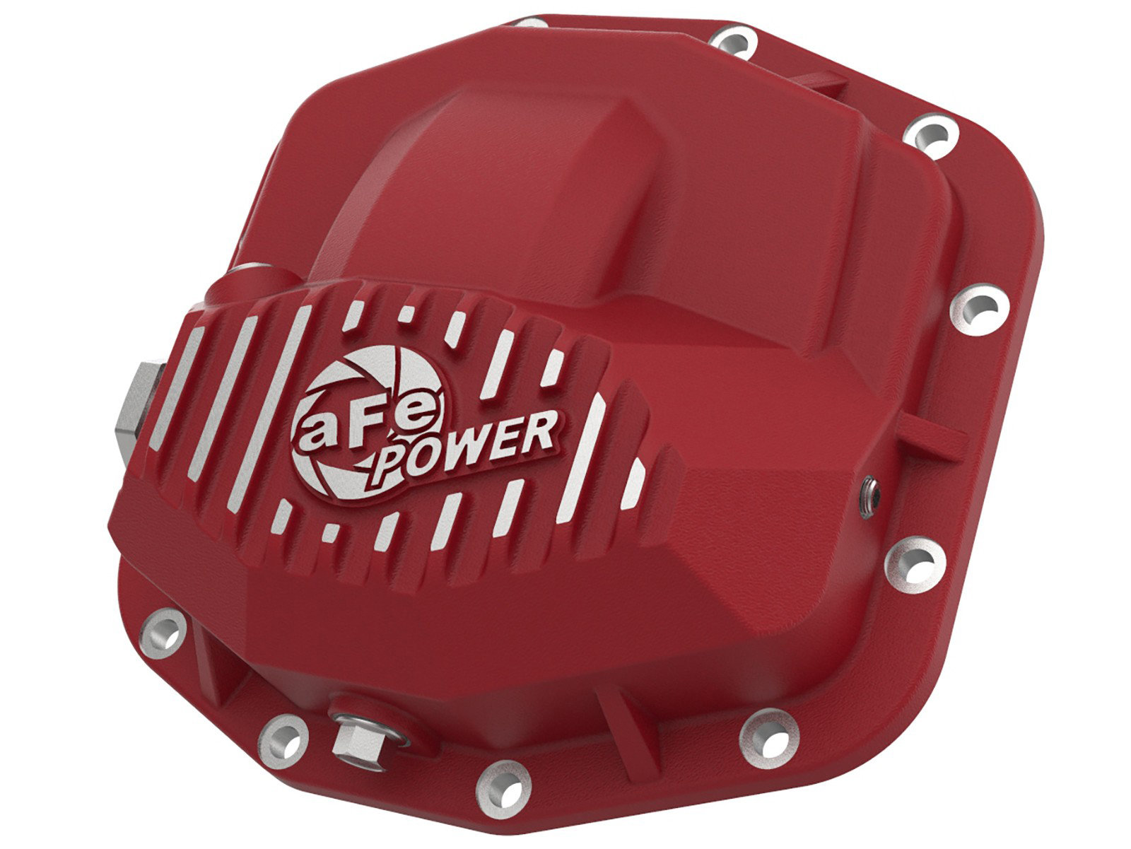 aFe Power 46-71030R Front Differential Cover in Red Finish for 18-26 Jeep Wrangler JL & Gladiator JT with Dana 44 Rubicon Front Axle