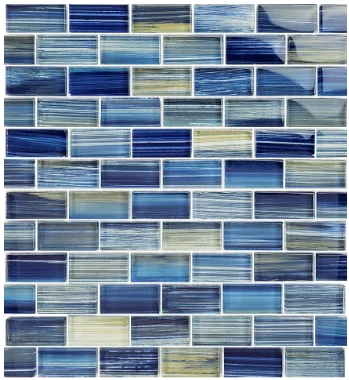 Artistry in Mosaics 1 Sq-Ft. Blue Blend Design Tile – GW82348B10