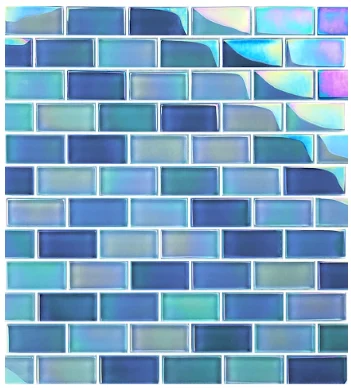 Artistry in Mosaics 1 Sq-Ft. Sky Blue Blend Design Tile – GC82348B8