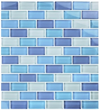 Artistry in Mosaics 1 Sq-Ft. Turquoise Cobalt Blue Blend Design Tile – GC82348B3