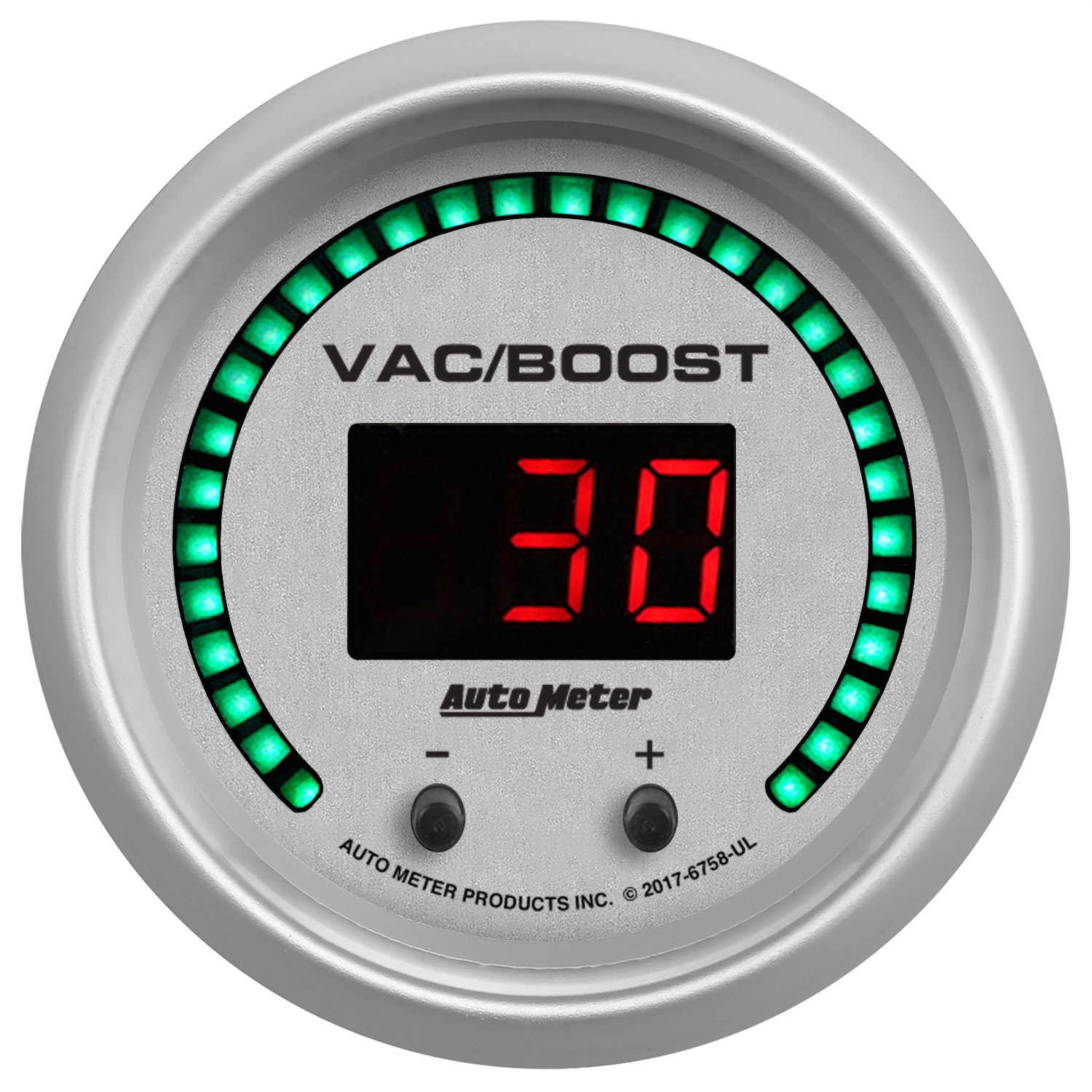 Auto Meter Elite Digital Vacuum Boost Fluid PSI Dual Channel