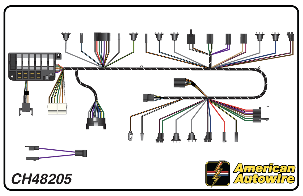 American Autowire 1964 Chevrolet Dash Harness CH48205