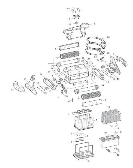 Baracuda/Zodiac Cord Kit, 9300 | R0506800