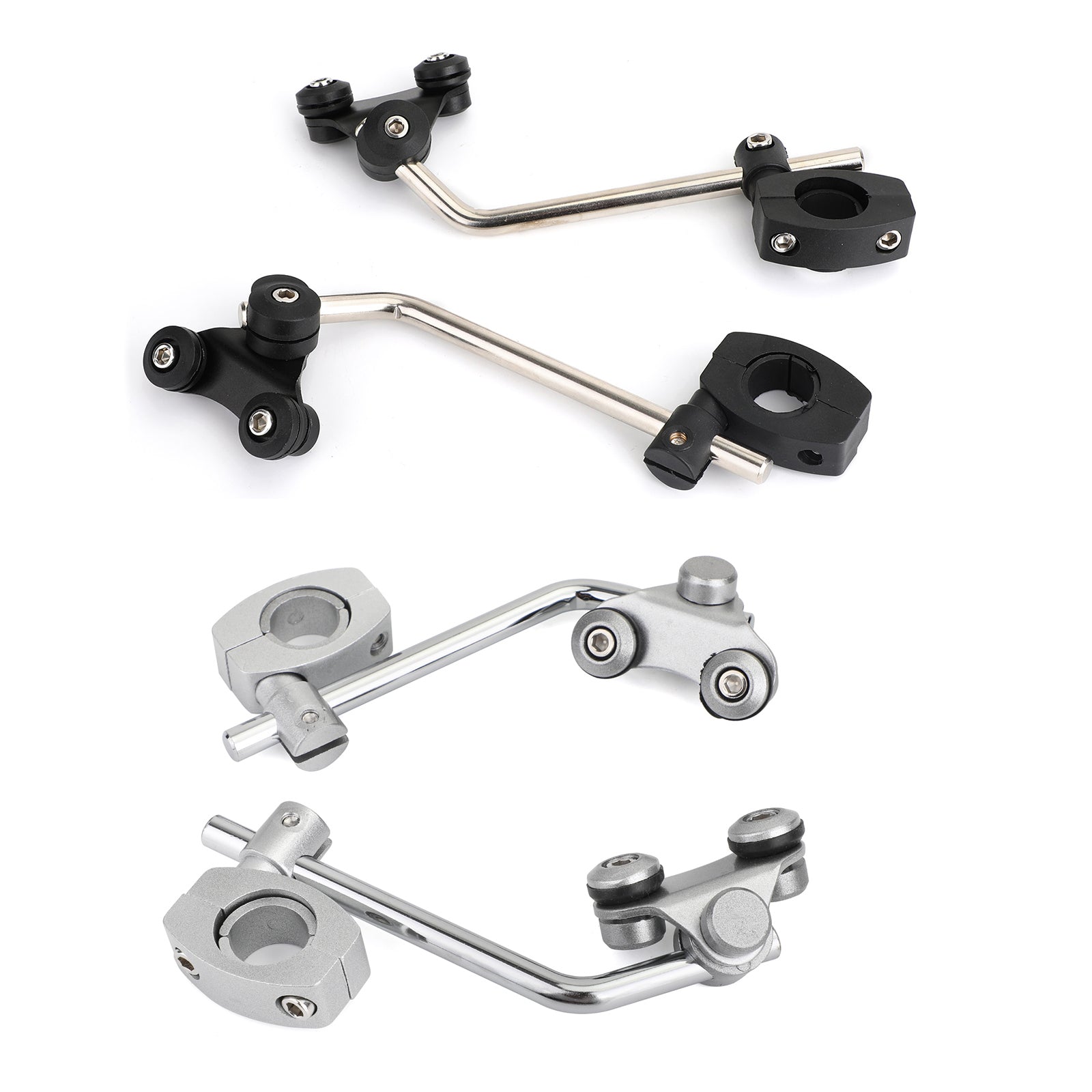 Universal Motorcycle 7/8'' 22mm Standard Handlebar Windshield Bracket Mount Clamp Generic