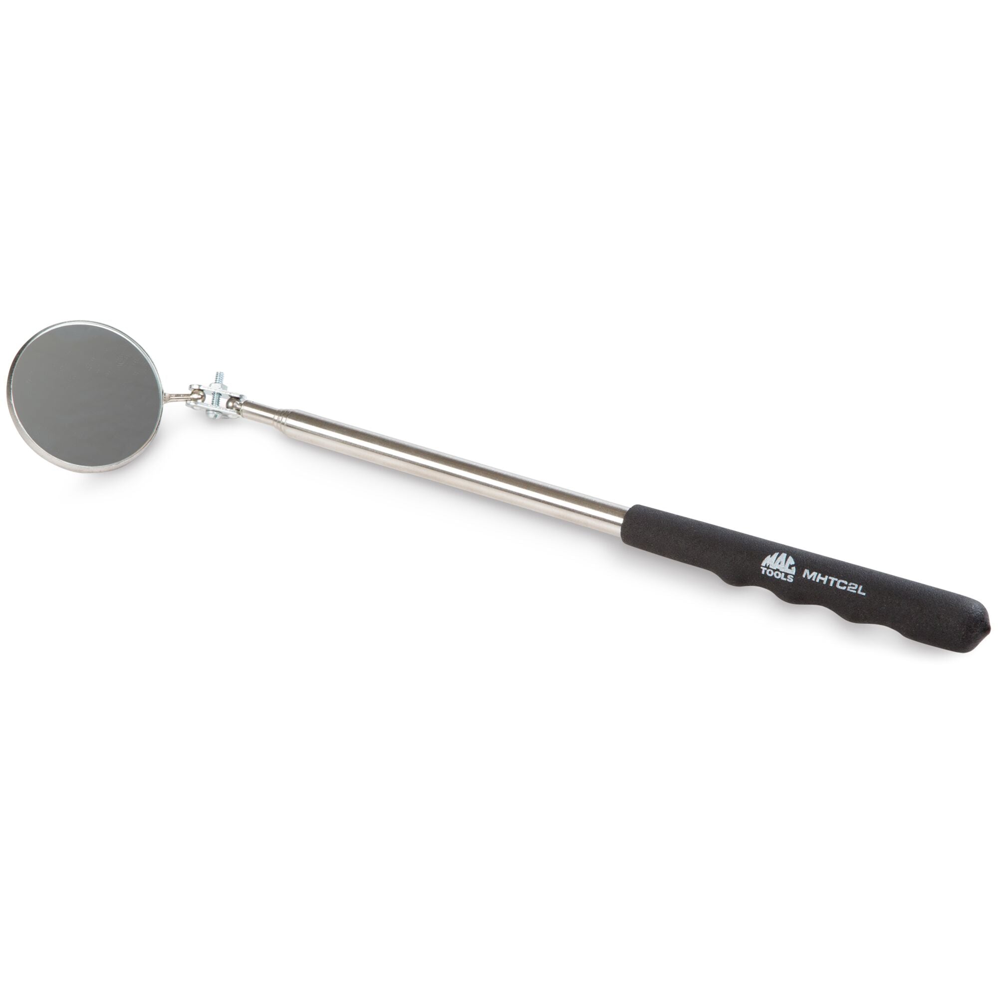 Telescoping RooundExtra-Long Magnifying Inspection Mirror - 2-1/4"