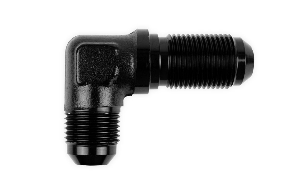 RaceFlux 90-degree Bulkhead Adapter Fitting, -8AN