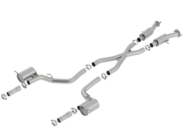 Borla 140756 ATAK 3" Dual Cat-Back Exhaust for 2018 Jeep Grand Cherokee WK2 with 6.2L