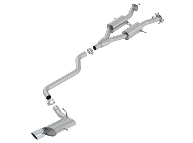 Borla 140748 S-Type Cat-Back Exhaust for 14-20 Jeep Grand Cherokee WK2 with 3.6L