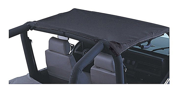Crown Automotive BT10101 Beach Topper in Black Vinyl for 76-83 Jeep CJ-5